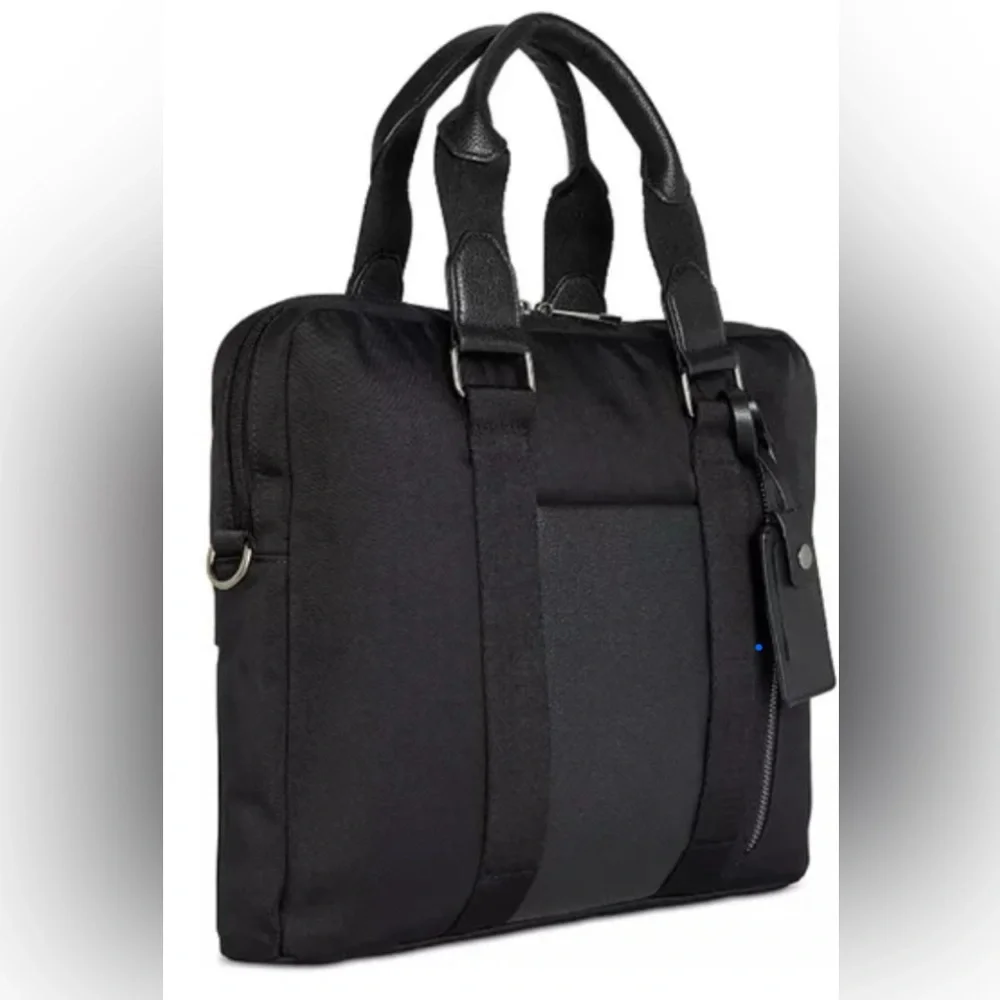 NWT 🎉ALFANI AlfaTech Black Soft-Sided 15” Laptop Bag/Briefcase - Picture 8 of 11